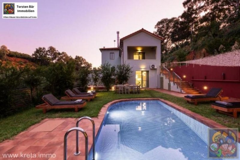 Ayia Chania Kreta, Chania, Doppelhaushälfte Villa Thalia - Luxusvilla Haus kaufen